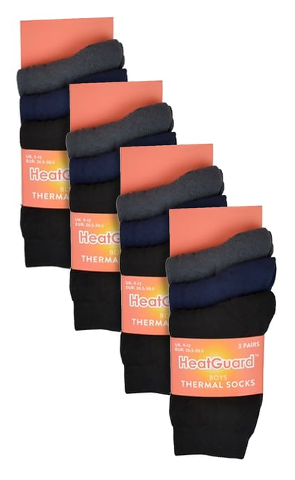 12 paar multiverpakking thermo kindersokken | Sock Snob | Dikke kindersokken voor de winter | Jongens & Meisjes - BNG - Image 2