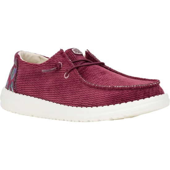 HEYDUDE Wendy Corduroy Leo Polyester Damesschoenen Bourgondië - Image 1