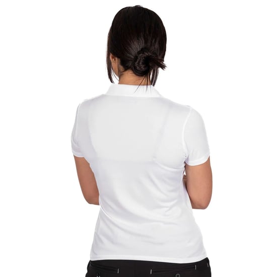 Island Green Dames/Dames Klassiek Micro Pique Golf Poloshirt (Wit) - Image 2