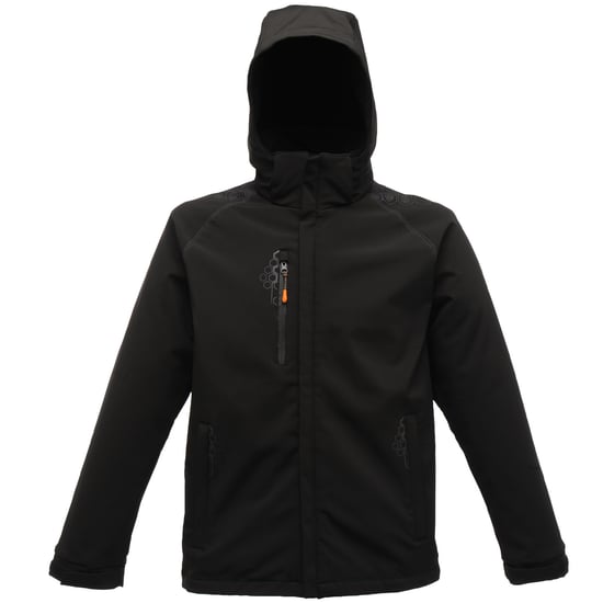 Regatta Mens X-Pro Repeller Softshell Jacket (water Repellent) (Black)