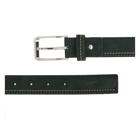 Men's Leather Belt in Green