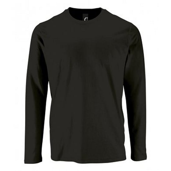 SOLS Heren Keizerlijk T-Shirt met lange mouwen (Diep zwart) - Image 1