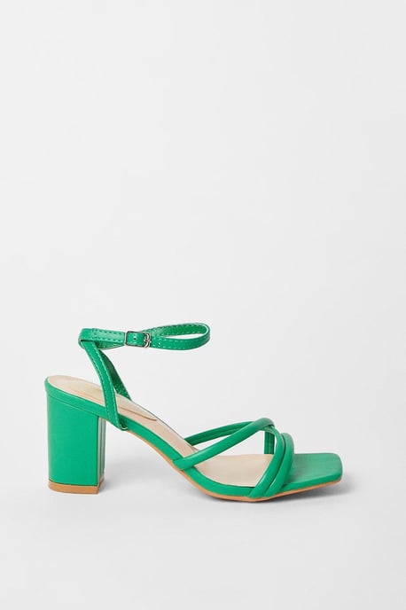 Salou Spaghetti Strap High Block Heeled Sandals