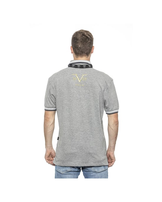 19V69 Italia Mens Polo Grey RETRO GREY