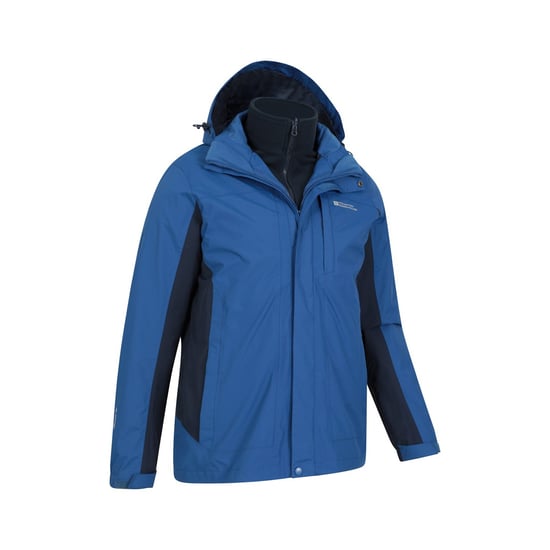 Mountain Warehouse Heren Thunderstorm 3 in 1 Waterdichte Jas (Blauw) - Image 4