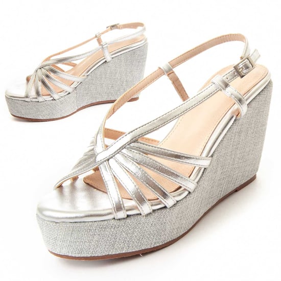 Montevida Wedge Sparto Sandalen Wesparto5 In Zilver - Image 1