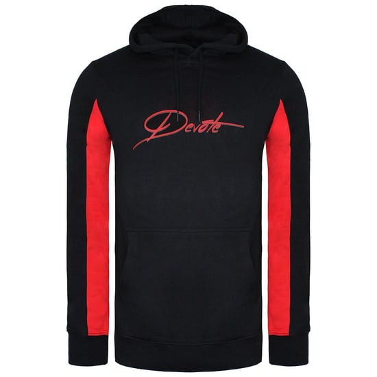 Devote London Irivin Mens Black/Red Hoodie