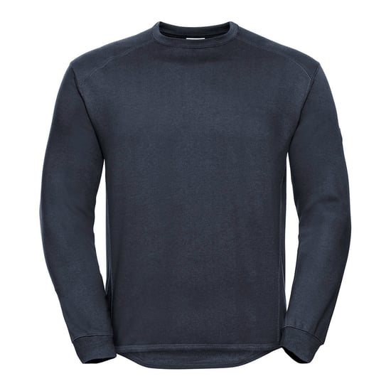 Russell Mens Spotshield Heavy Duty Crew Neck Sweatshirt (French Navy)