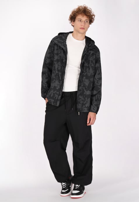 Mo Anorak Heren Donkergrijs zwart camouflage - Image 2