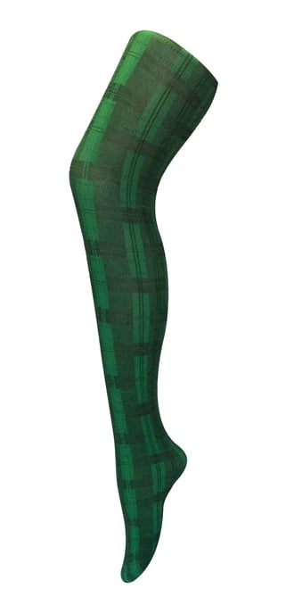 Sock Snob Dames80 denier ondoorzichtig patroon panty's - Skye Green - Image 1
