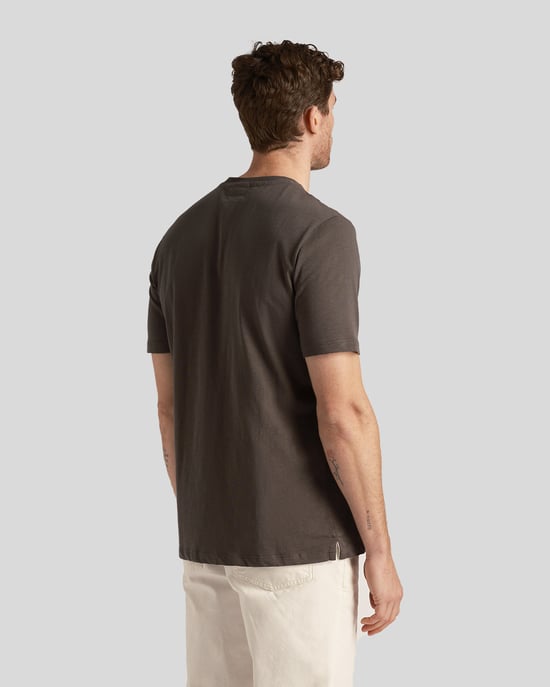 Lyle & Scott Slub effen gunmetal grijs T-shirt - Image 3