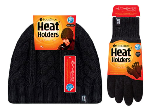 Heat Holders - Damesmuts en handschoenenset voor de winter - Zwart - Image 2