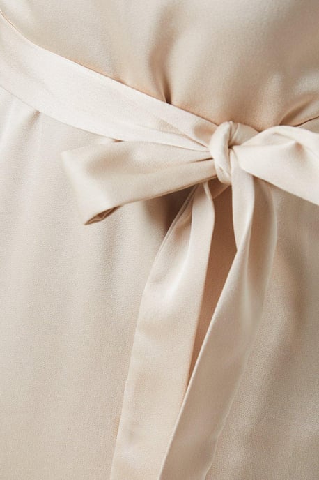 One Shoulder Satin Maxi Bridesmaid Dress - Image 5
