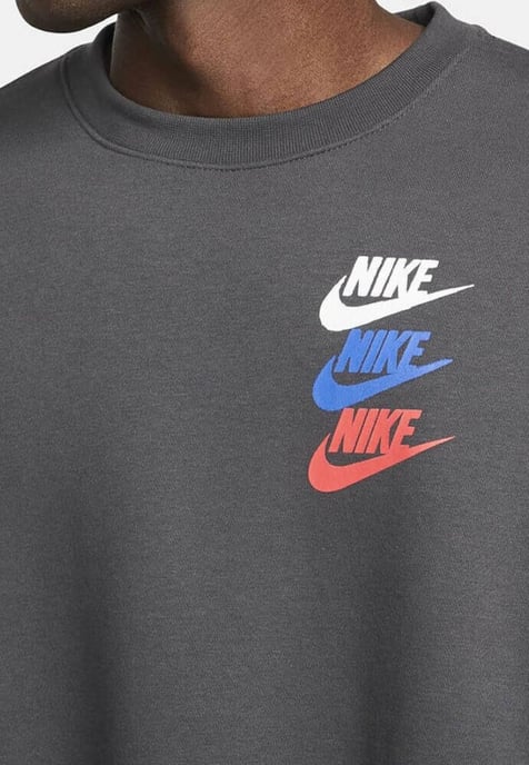 Nike Standard Issue Crew trainingspak voor heren in donkerrookgrijs - Image 3
