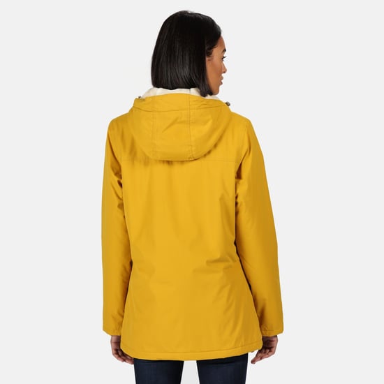 Regatta Womens/Ladies Bergonia II Hooded Waterproof Jacket (Mustard Seed)