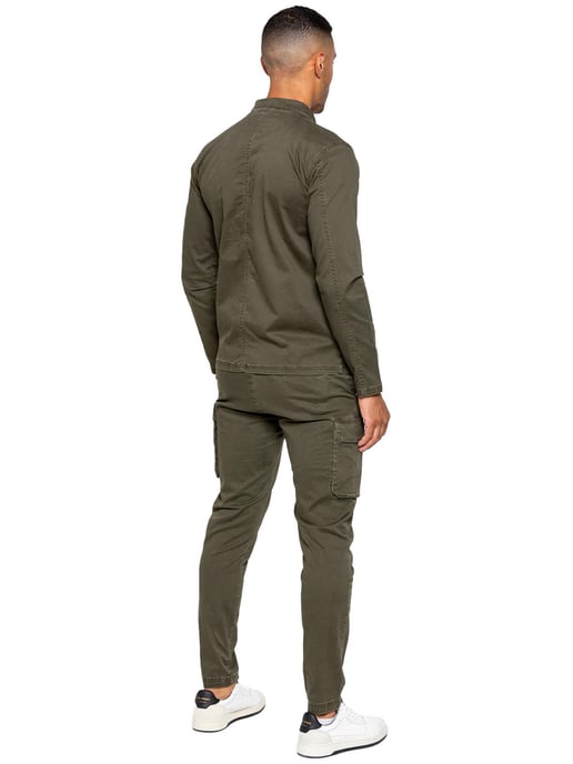 Enzo | Heren Cargo Trainingspak Set - Khaki - Image 4