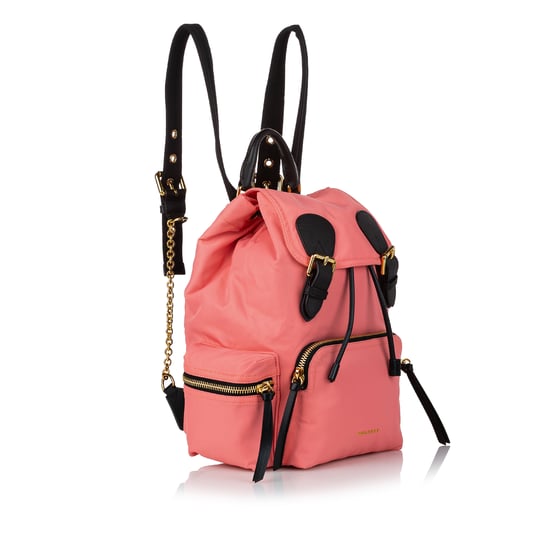 Vintage Burberry Runway Leather Backpack Pink