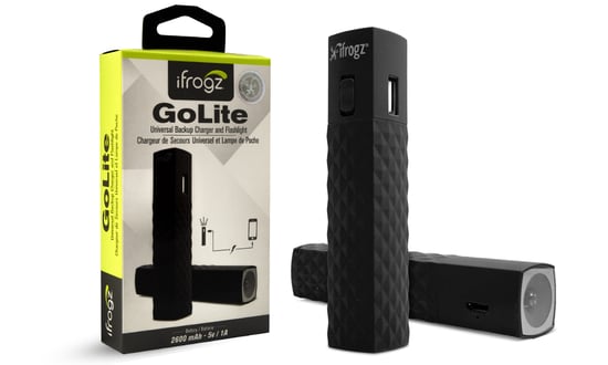 iFrogz GoLite Backup Charge with Flashlight Black