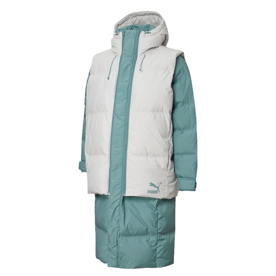 Puma 2 Set Layer Mens Teal Padded Coat