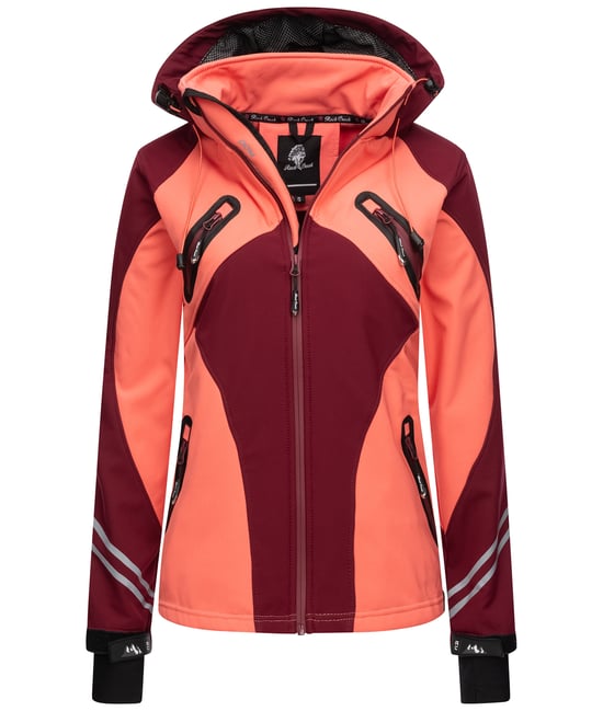 Rock Creek Softshelljacke Weinrot