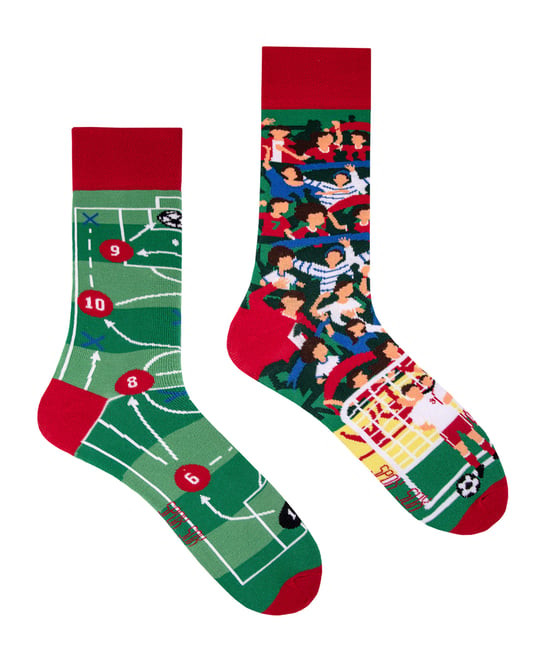 SPOX SOX - Voetbal Crewsokken voor Heren & Dames - Mismatch Voetbalkousen - Voetbal - Image 1