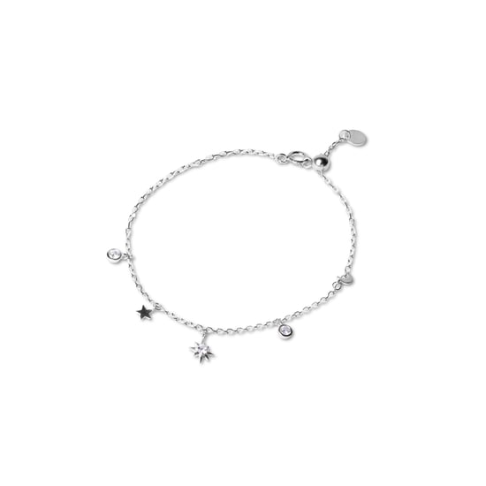 Luxenter oyazia bracelet in 925 sterling silver and shiny rhodium-plated zirconia finish
