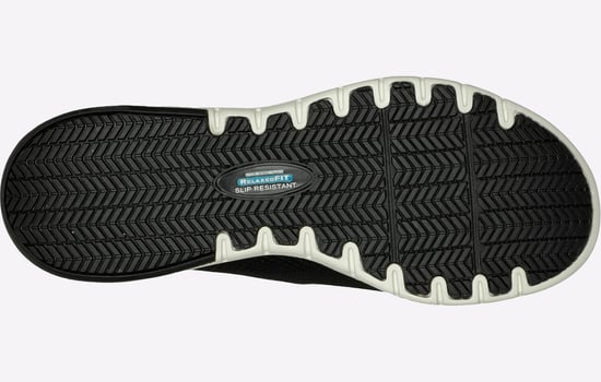 Skechers Workwear Marsing Waiola SR Mesh Dames Zwart/Witte Sneakers - Image 3
