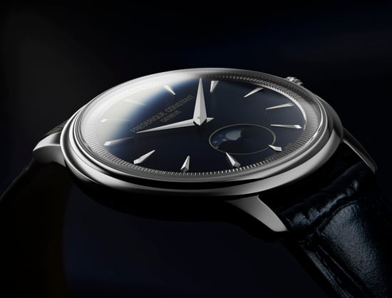 Frédérique Constant Moneta Moonphase Unisex's Blue Watch FC-206N3S6