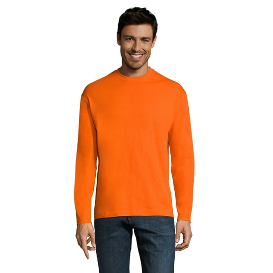 SOLS Heren Monarch T-shirt met lange mouwen (Oranje) - Image 1