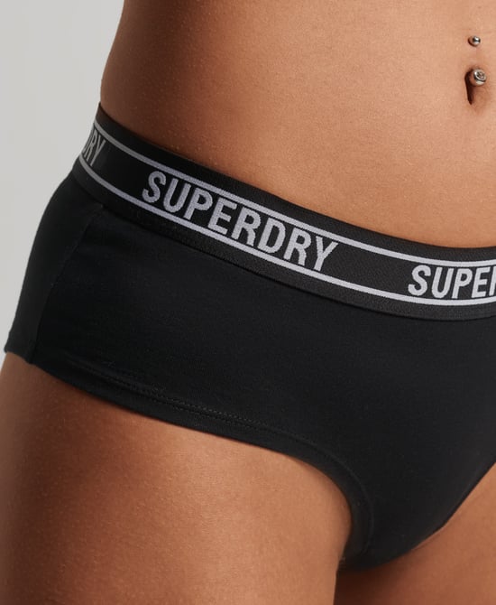 Superdry Organic Cotton Multi Logo Hipster Briefs