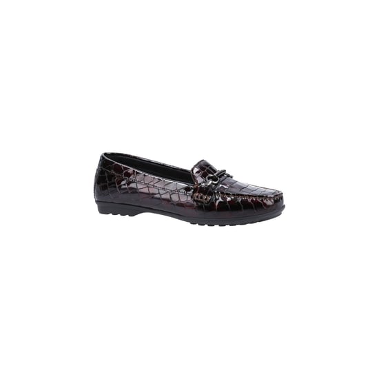 Geox Elidia Runderleren Dames Donkerrode Mocassins Schoenen - Image 1