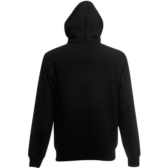 Fruit Of The Loom Heren Met Ritssluiting Sweatshirt Met Capuchon / Hoodie (Zwart) - Image 2