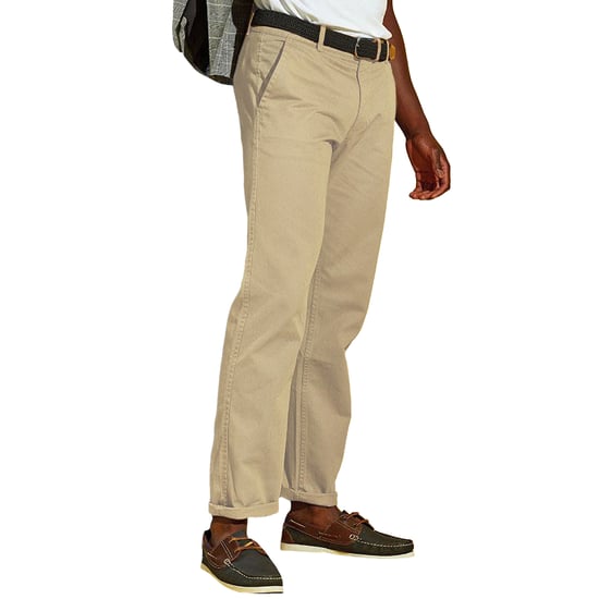 Asquith & Fox Heren Klassieke Casual Chinos/Trousels (Natuurlijk) - Image 4