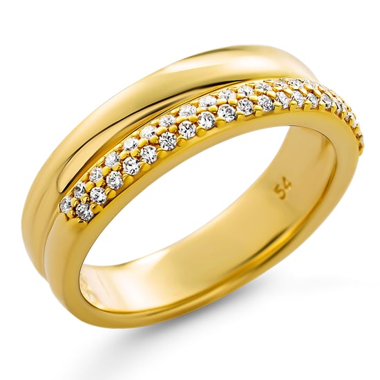 Orphelia 'Emily' Dames 925 Zilveren Ring - Goud ZR-7581/G - Image 1