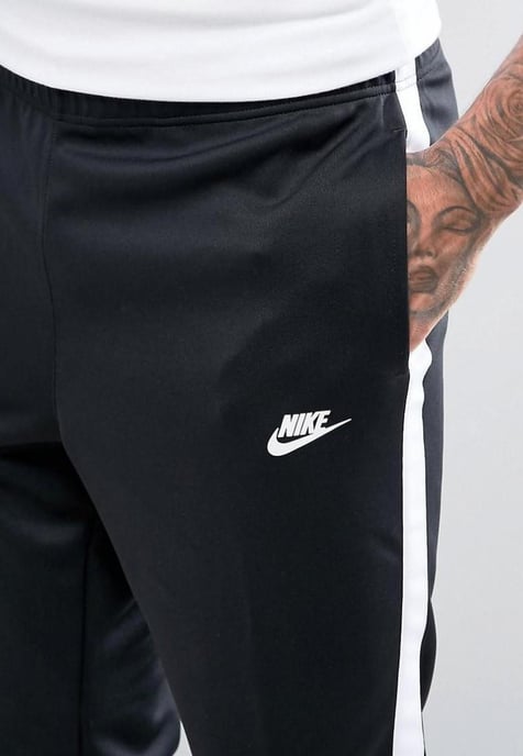 Nike Heren Tribute trainingspak met capuchon in zwart - Image 6