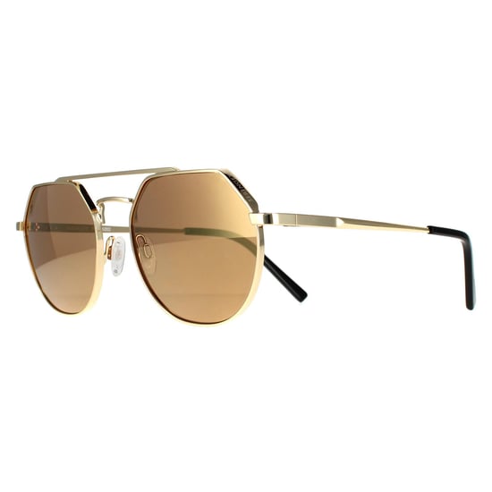 Serengeti Aviator Unisex Shiny Light Gold Saturn Drivers Gold Polarized Shelby