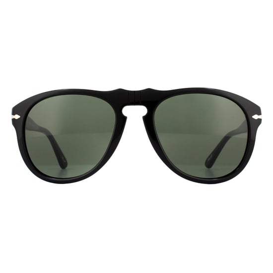 Persol Aviator Mens Black Green Sunglasses