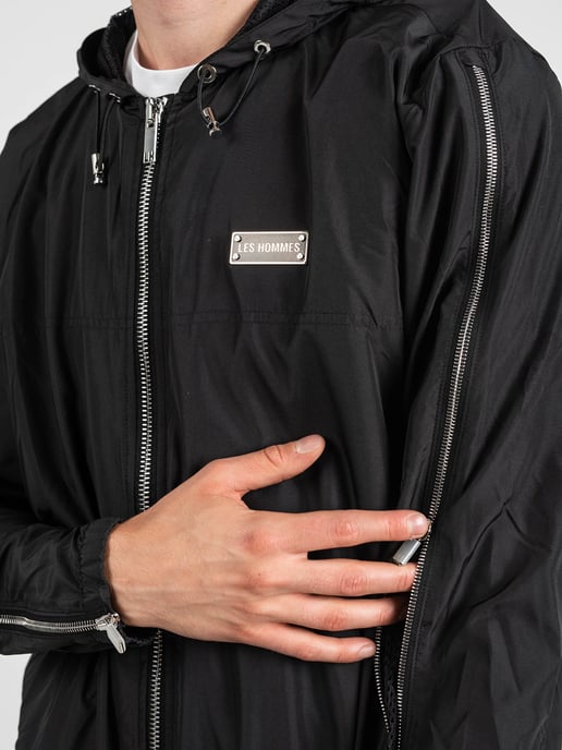 Les Hommes jas Windbreaker Mannen zwart - Image 6