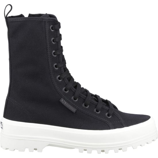 Superga 2641 Alpina Hoge Katoenmix Dames Zwart Laarzen - Image 5