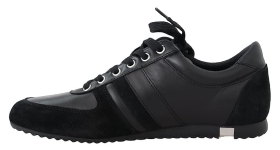 Dolce & Gabbana Heren Zwarte Logo Leren Casual Sneakers Schoenen - Image 2
