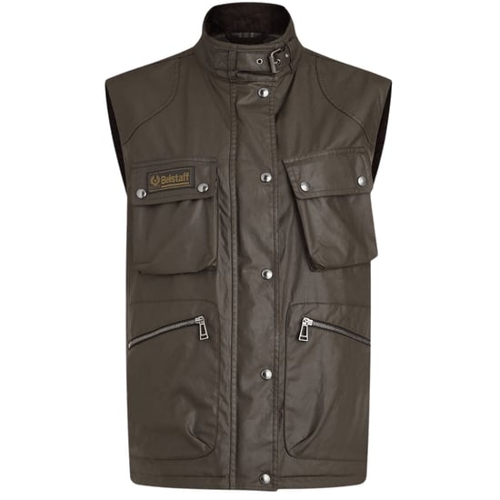Belstaff Waxed Edition donkergroen giletjack - Image 1