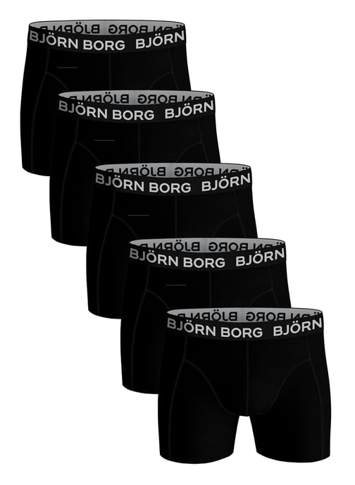 Björn Borg - 5 Paar Heren Boxer Shorts | Katoen Stretch Boxer Ondergoed - Zwart - Image 1