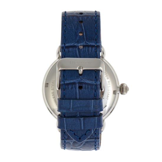 Heritor Automatische Mattias Leren Band Horloge met Datum - Image 2