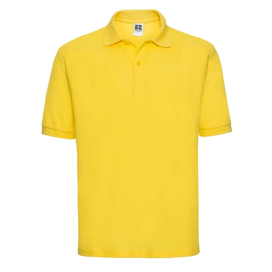 Russell Heren Polycotton Pique Poloshirt (Geel) - Image 1