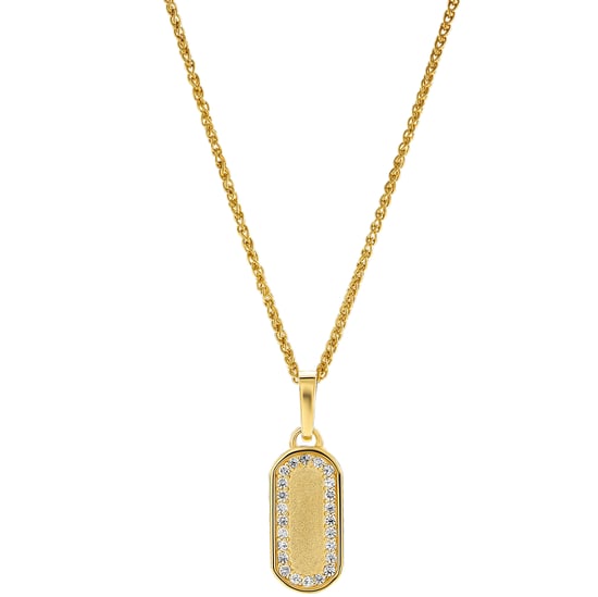 Orphelia 'Malaga' Dames 925 Sterling Zilveren Hanger met Ketting - Goud ZH-7573/G - Image 1