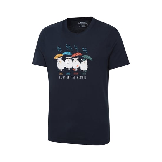 Mountain Warehouse Mens Great British Weather T-Shirt (Navy)