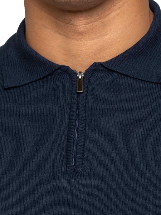 Enzo Milano heren polotrui met halve rits - Image 3