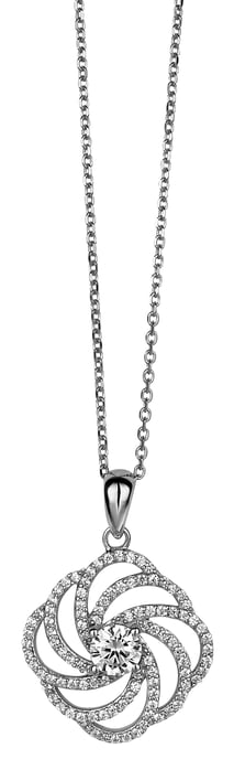 Orphelia Dames 925 Sterling Zilveren Ketting met Hanger - Zilver ZH-4800 - Image 1