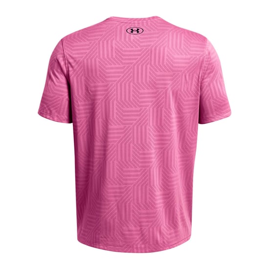 Men's Under Armour Tech Vent Geotessa Short Sleeve T-Shirt in Pink