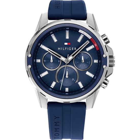 Tommy Hilfiger Mason Heren Blauwe Horloge 1791791 - Image 1